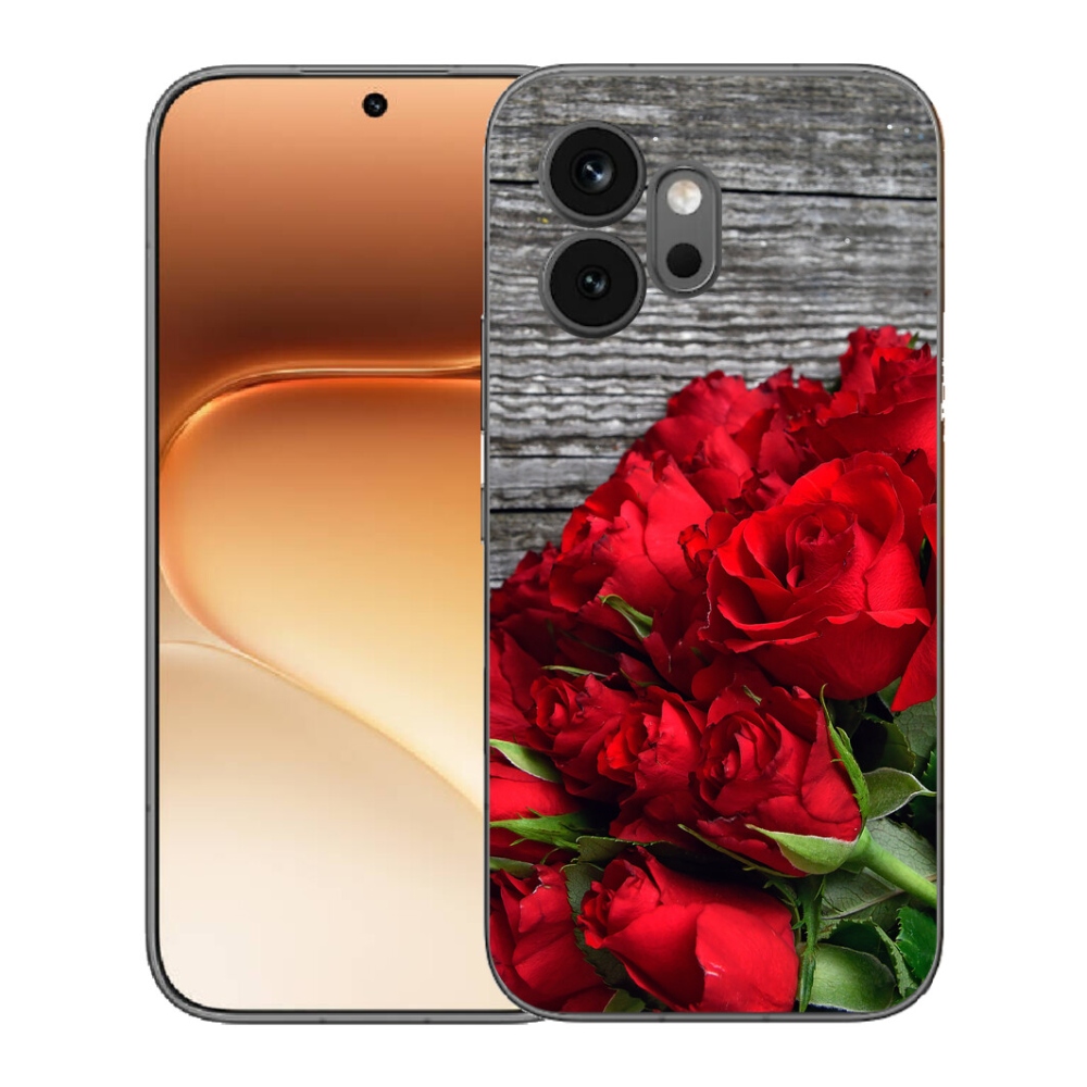 Gelový kryt mmCase na Honor 600 - červené růže