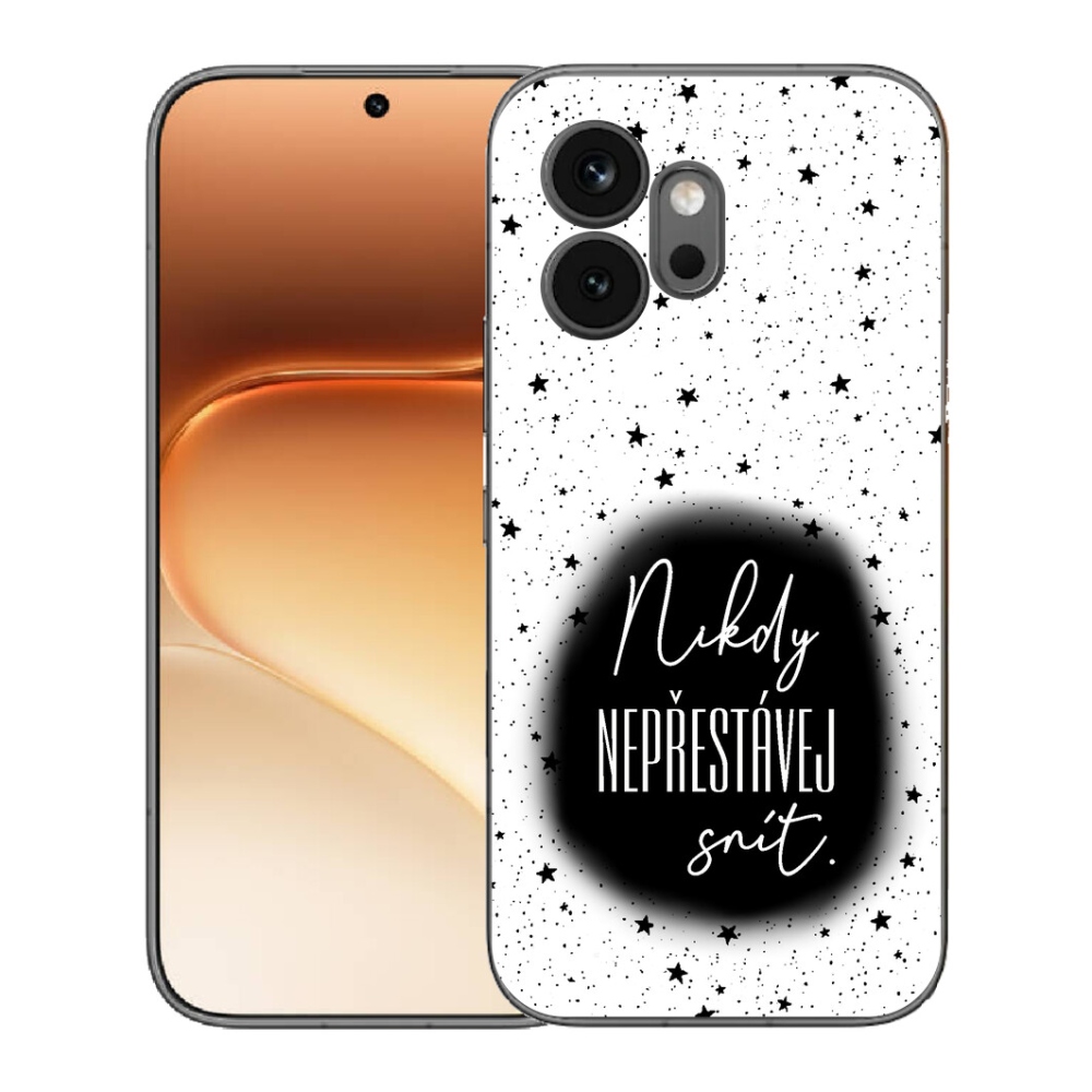 Gelový kryt mmCase na Honor 600 - citát 1 černobílé pozadí