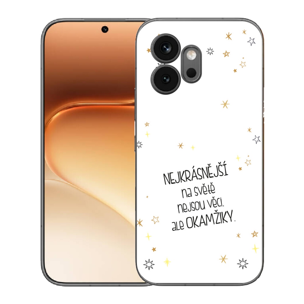 Gelový kryt mmCase na Honor 600 - citát 4 bílé pozadí