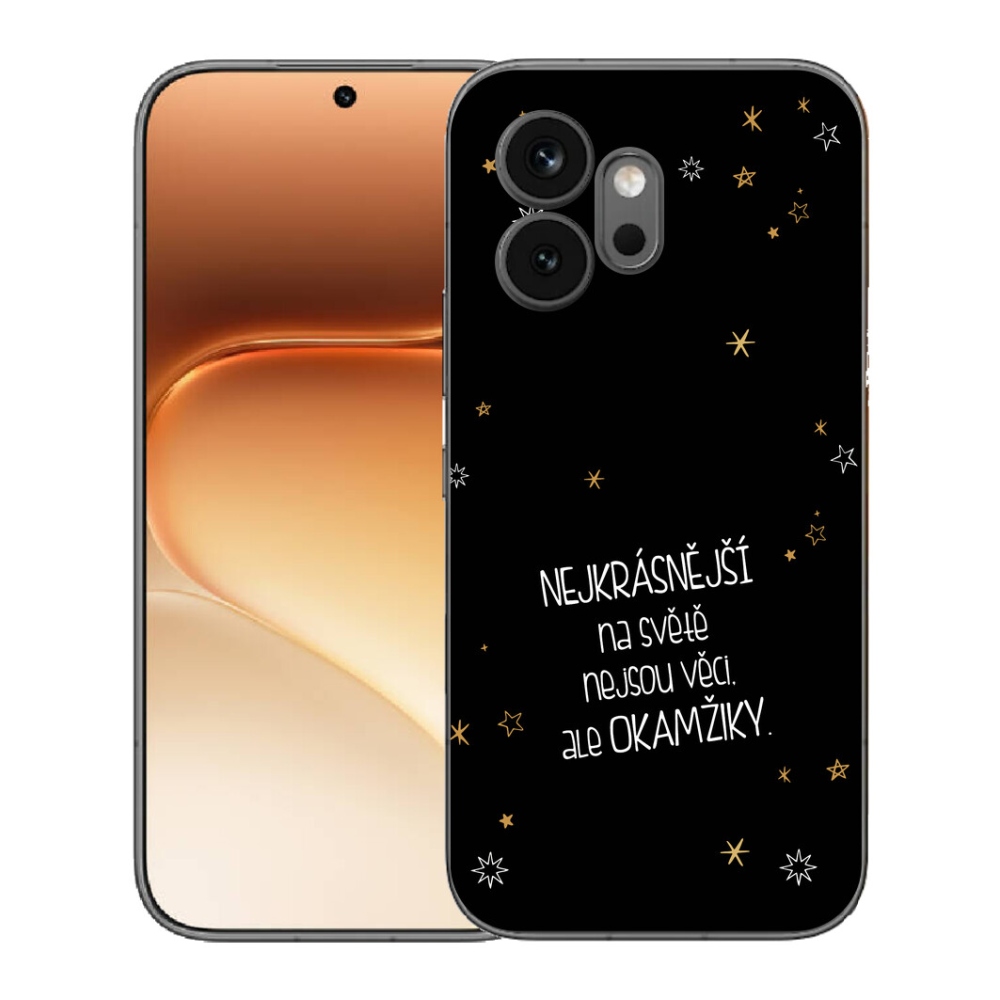 Gelový kryt mmCase na Honor 600 - citát 4 černé pozadí