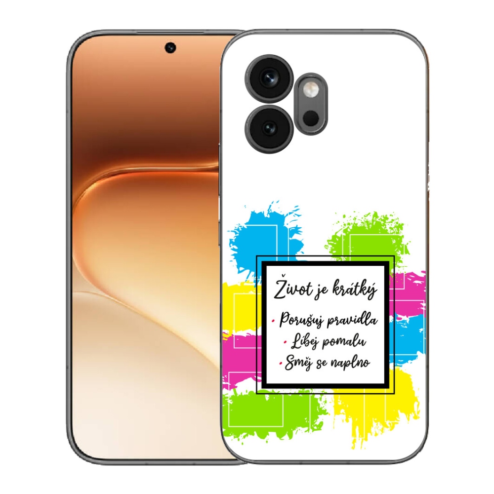 Gelový kryt mmCase na Honor 600 - citát 5 bílé pozadí