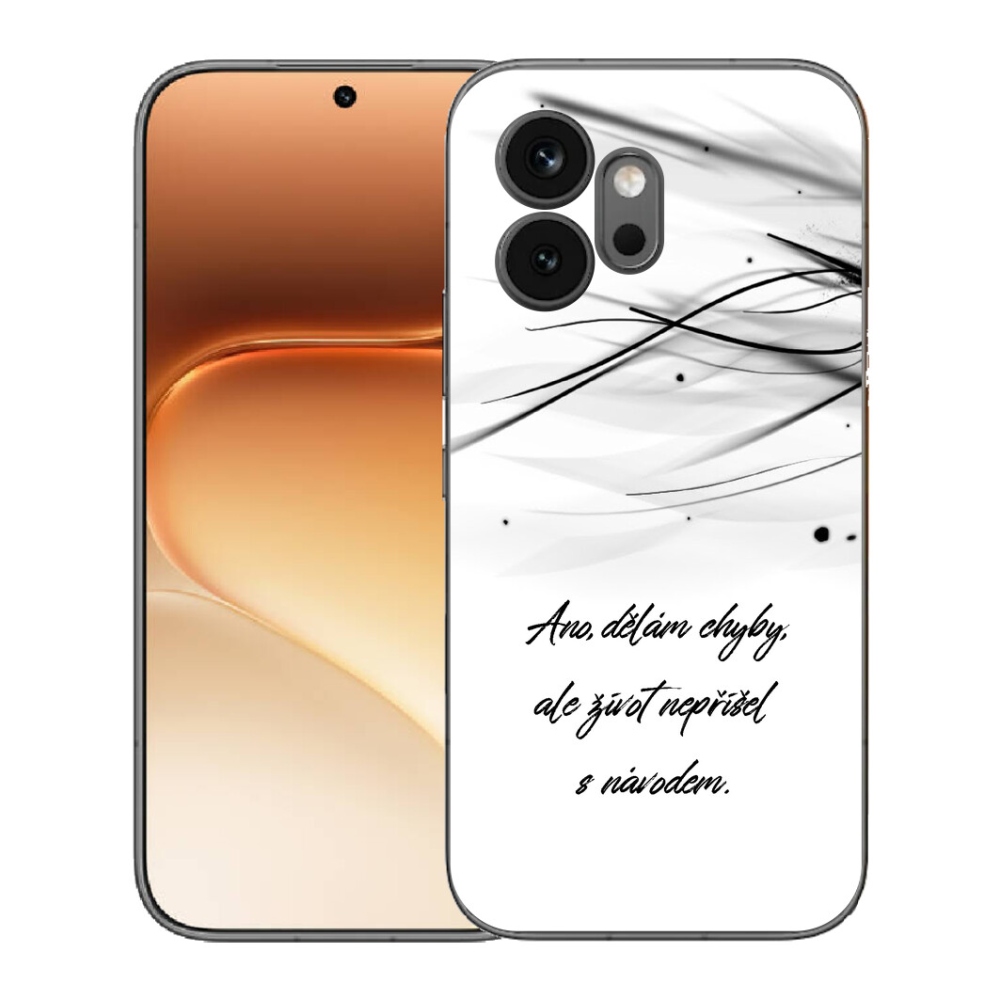Gelový kryt mmCase na Honor 600 - citát bílé pozadí