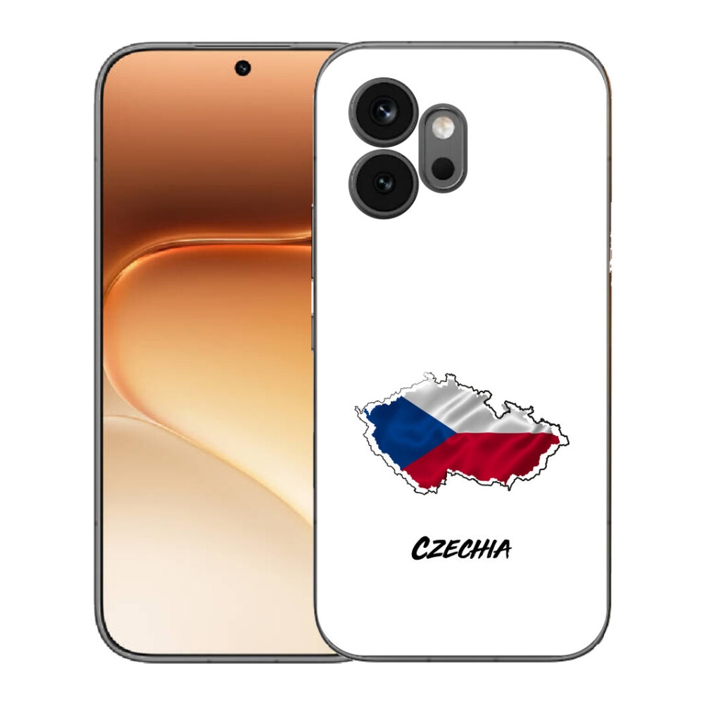 Gelový kryt mmCase na Honor 600 - Czechia bílé pozadí