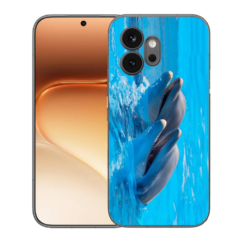 Gelový kryt mmCase na Honor 600 - delfíni