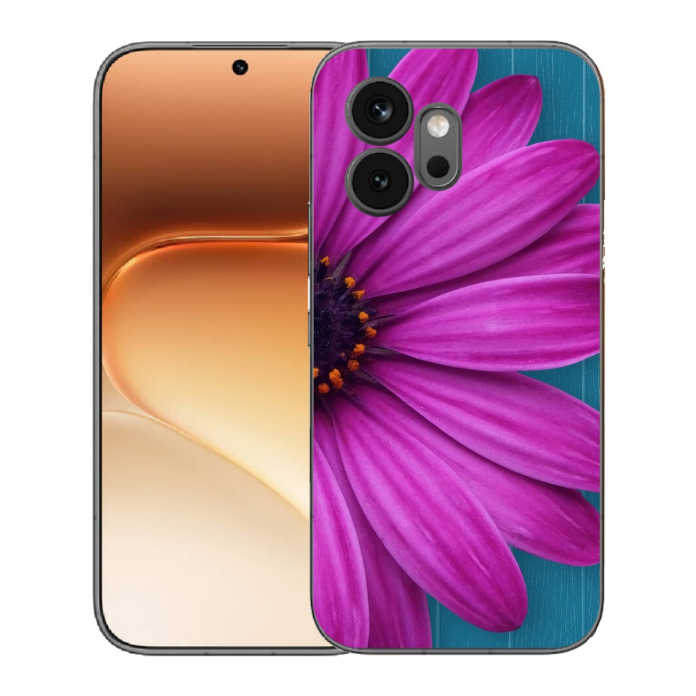 Gelový kryt mmCase na Honor 600 - fialová kopretina