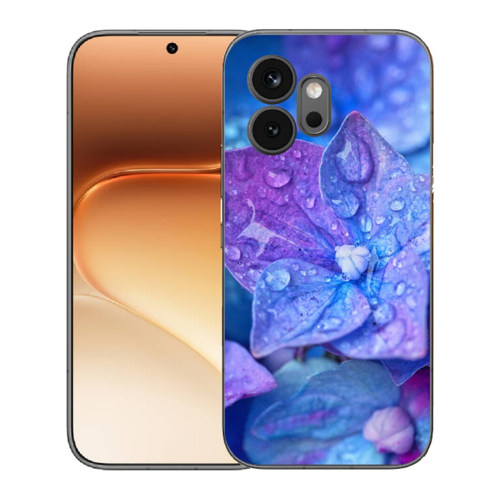 Gelový kryt mmCase na Honor 600 - fialový květ