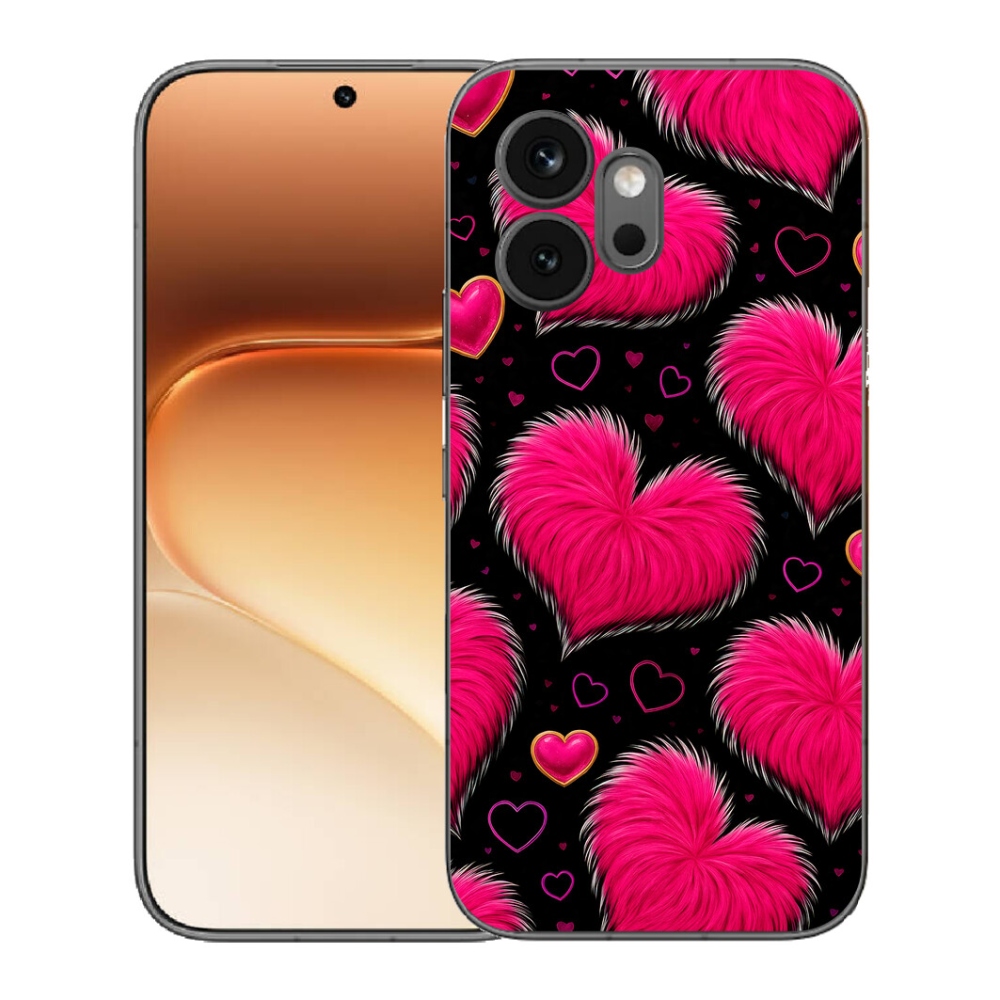Gelový kryt mmCase na Honor 600 - hebká srdce