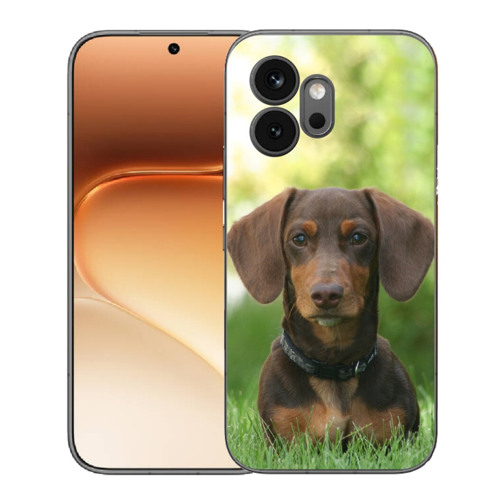 Gelový kryt mmCase na Honor 600 - hnědý jezevčík