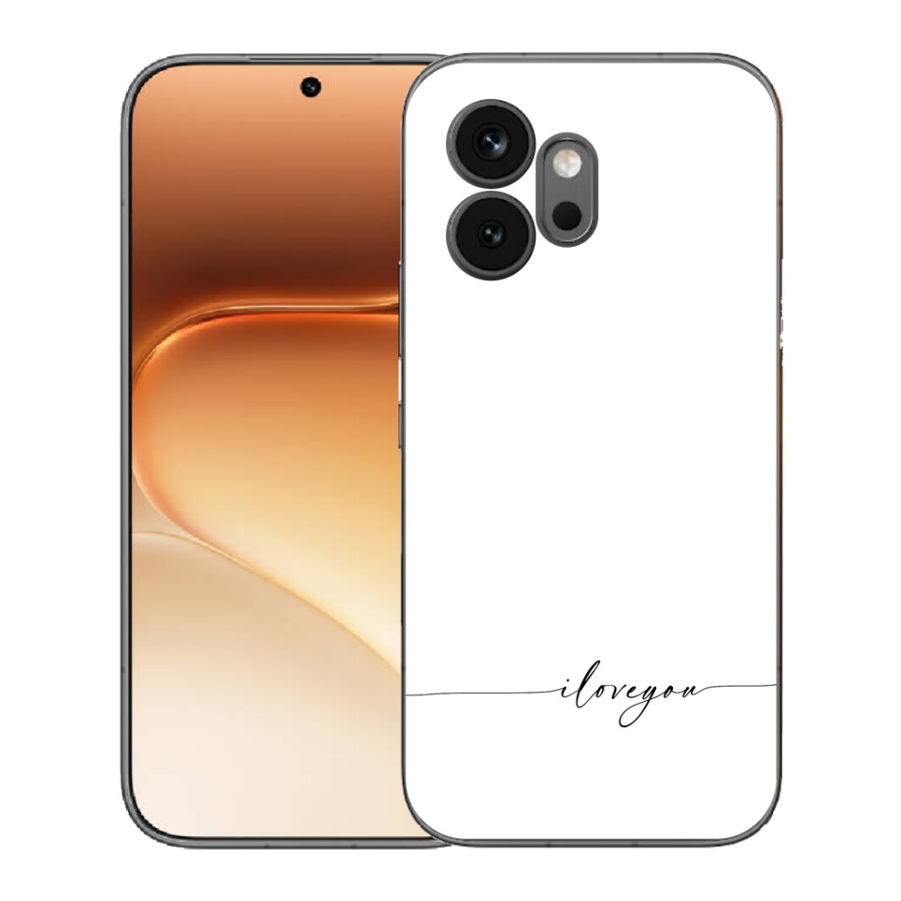 Gelový kryt mmCase na Honor 600 - I love you bílé pozadí