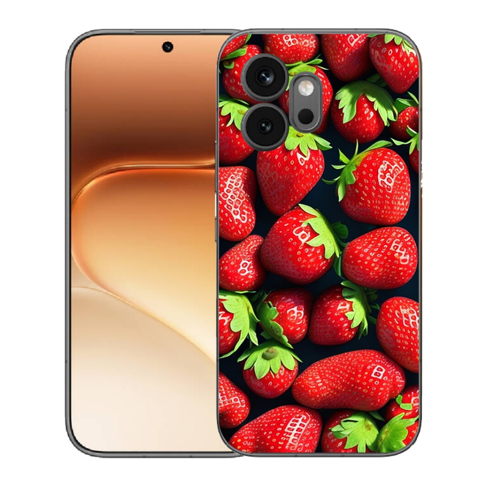 Gelový kryt mmCase na Honor 600 - jahody
