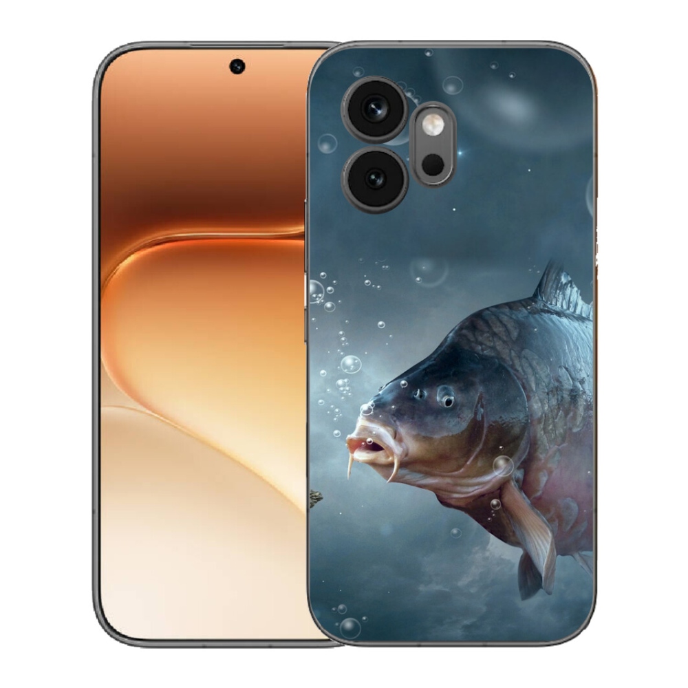 Gelový kryt mmCase na Honor 600 - kapr a bublinky