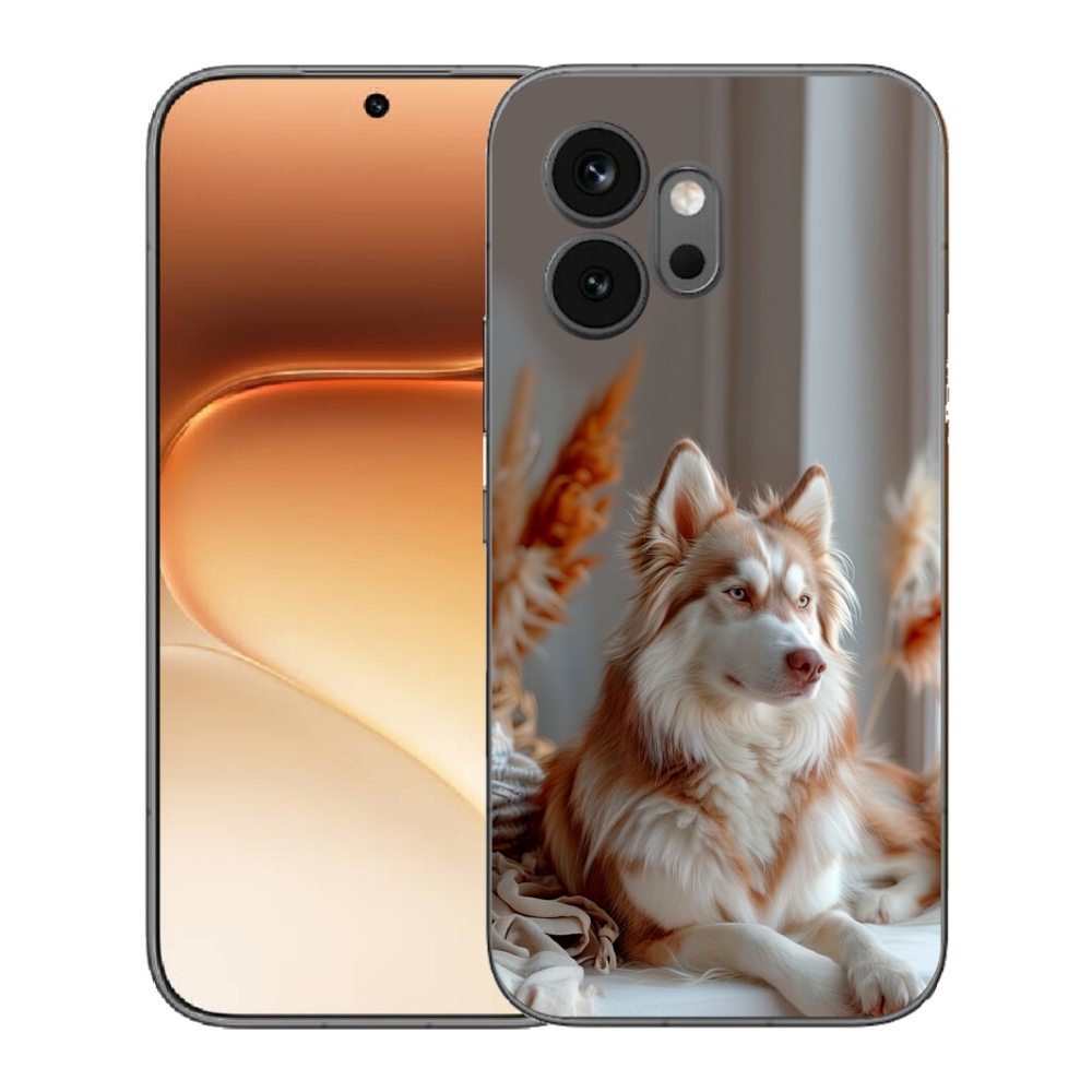 Gelový kryt mmCase na Honor 600 - klidný sibiřský husky
