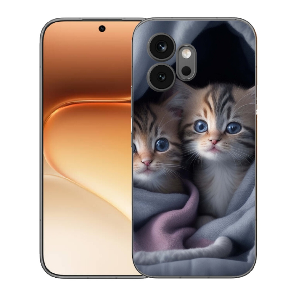 Gelový kryt mmCase na Honor 600 - kočičí duo 2