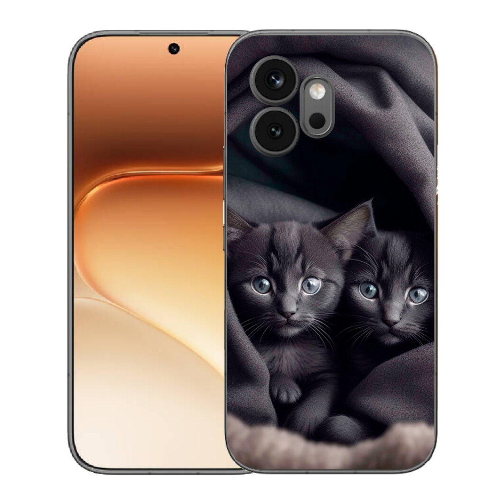 Gelový kryt mmCase na Honor 600 - kočičí duo