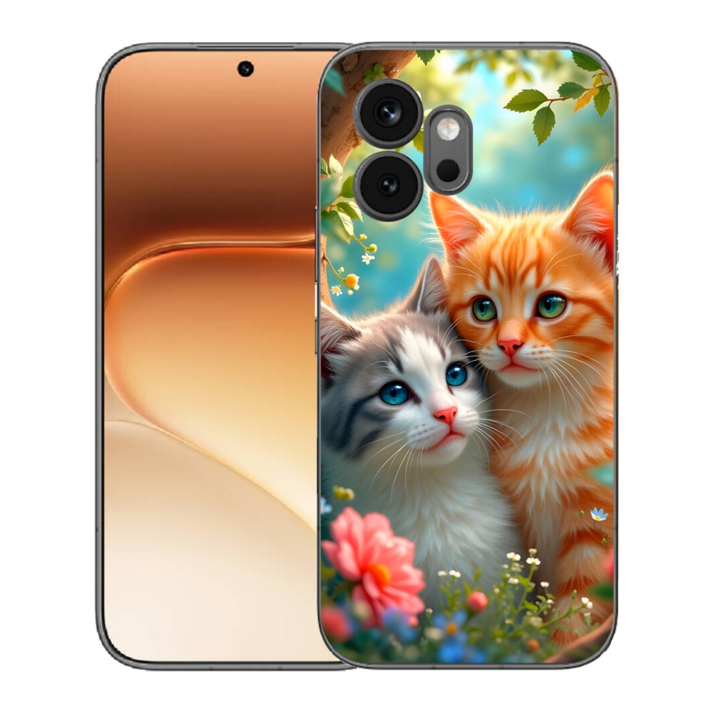 Gelový kryt mmCase na Honor 600 - kočičí láska 2