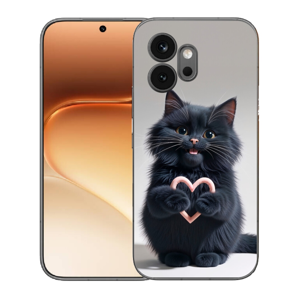 Gelový kryt mmCase na Honor 600 - kočičí láska 3