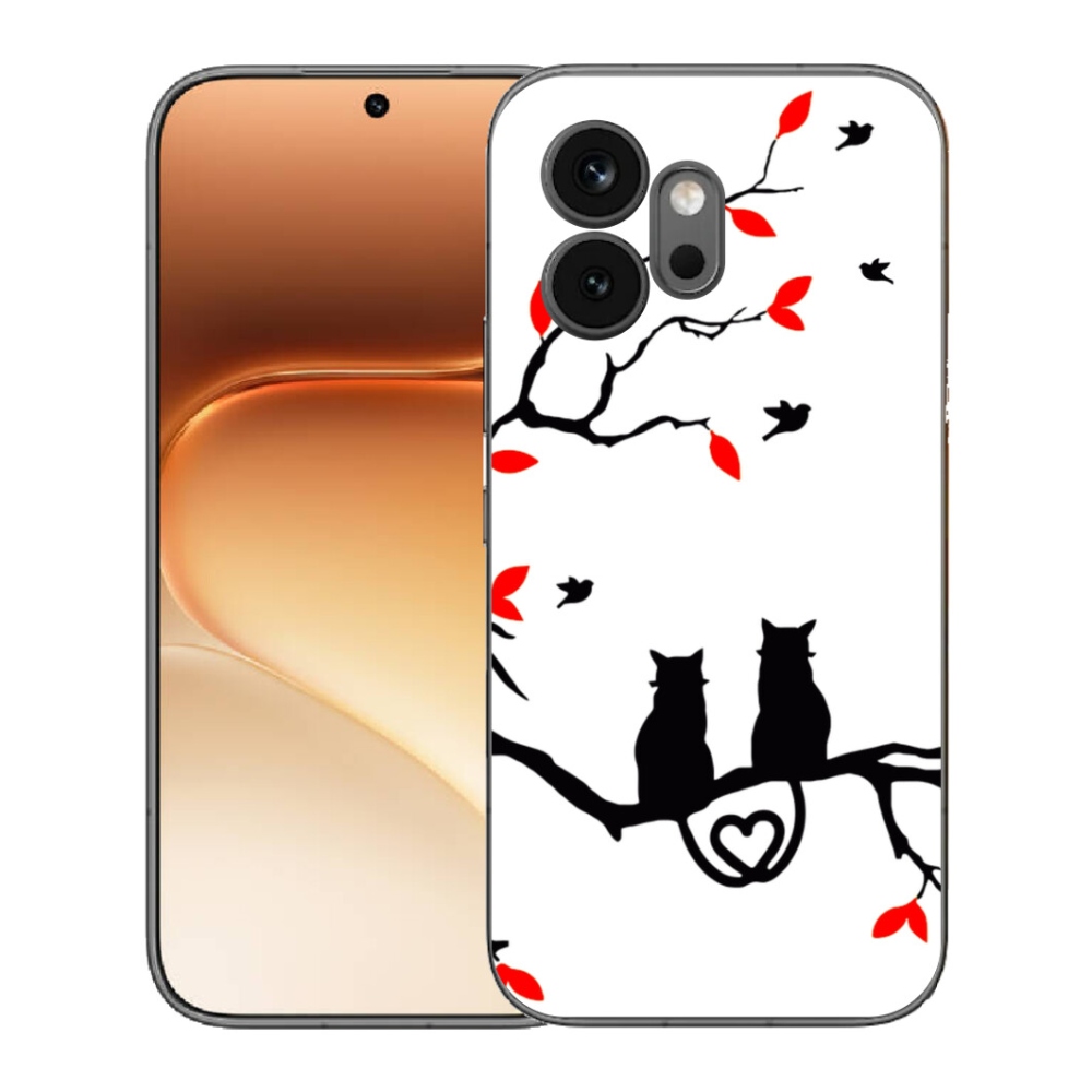 Gelový kryt mmCase na Honor 600 - kočičí láska