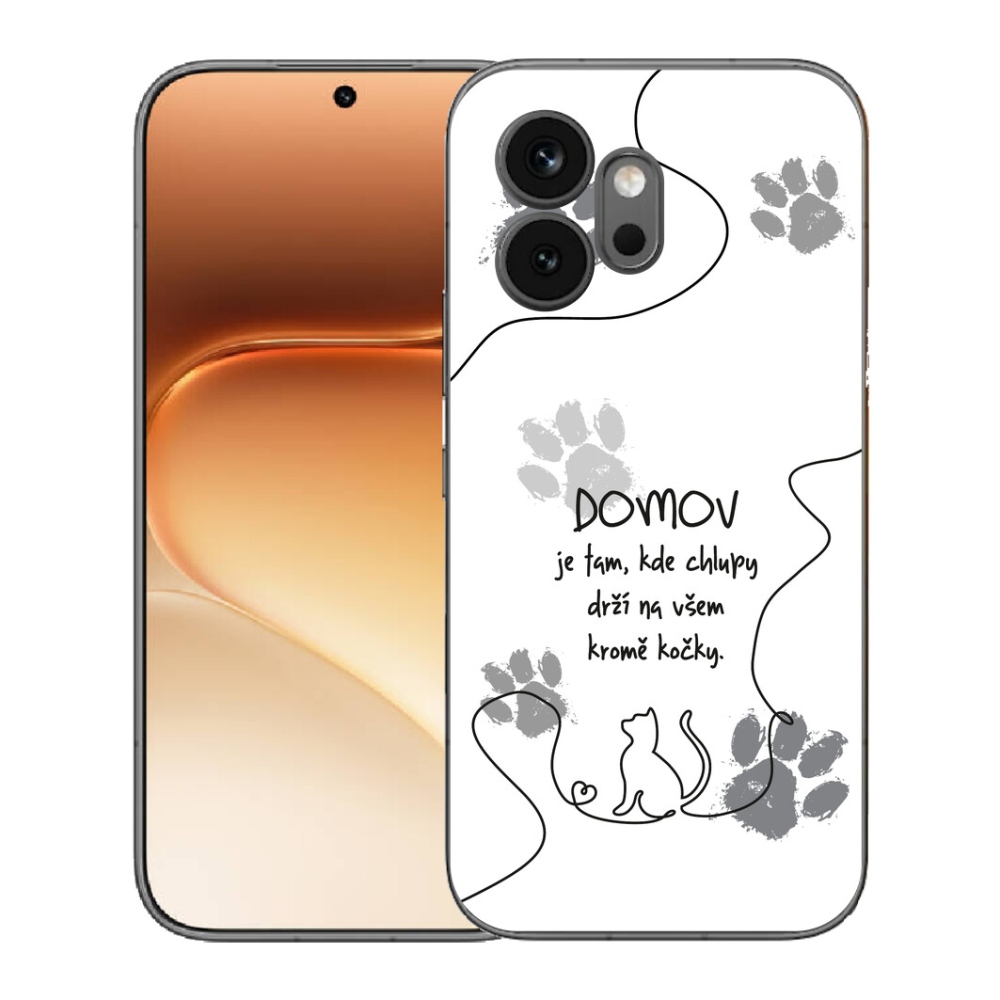 Gelový kryt mmCase na Honor 600 - kočičí motiv bílé pozadí