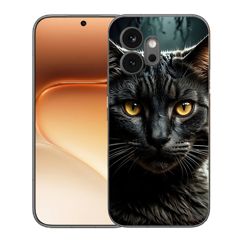 Gelový kryt mmCase na Honor 600 - kočičí pohled 3