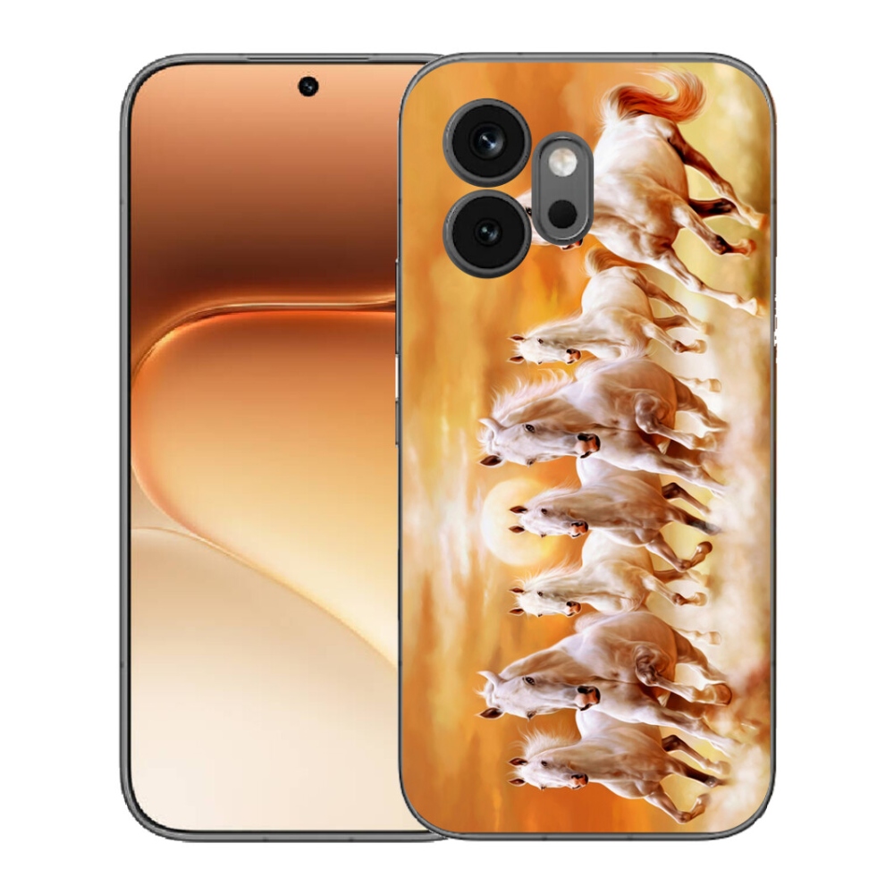Gelový kryt mmCase na Honor 600 - koně 2