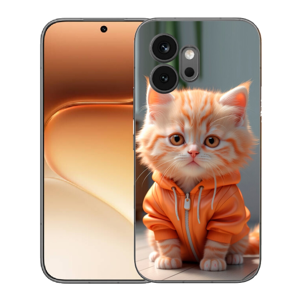 Gelový kryt mmCase na Honor 600 - kotě v mikině
