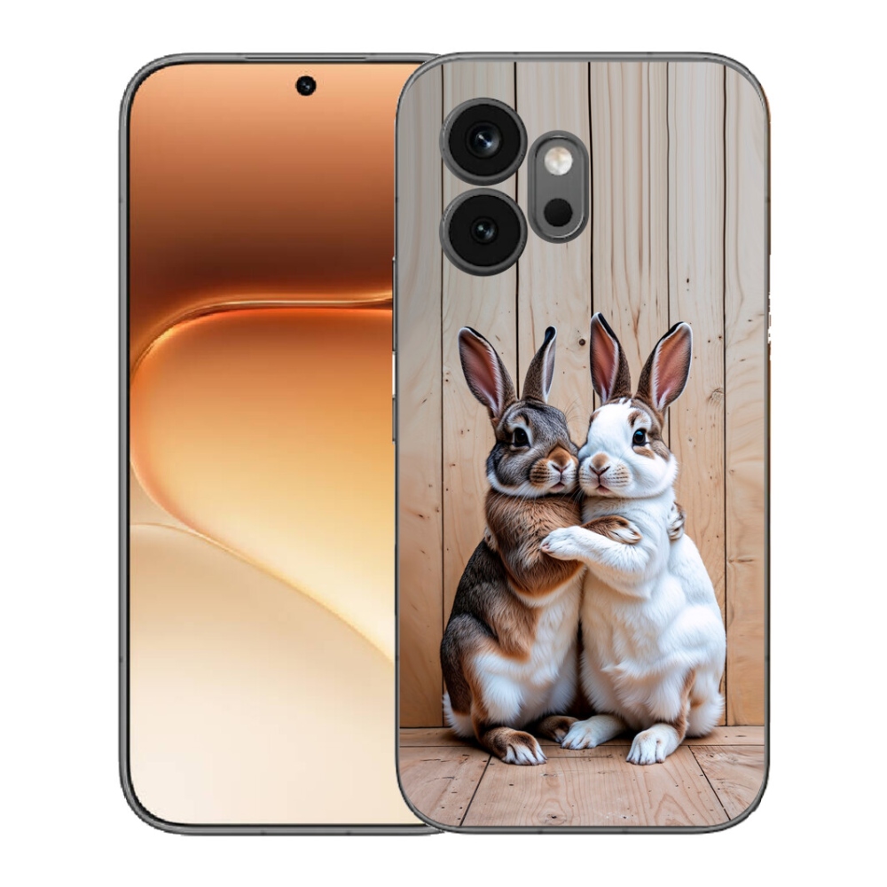 Gelový kryt mmCase na Honor 600 - králičí pár