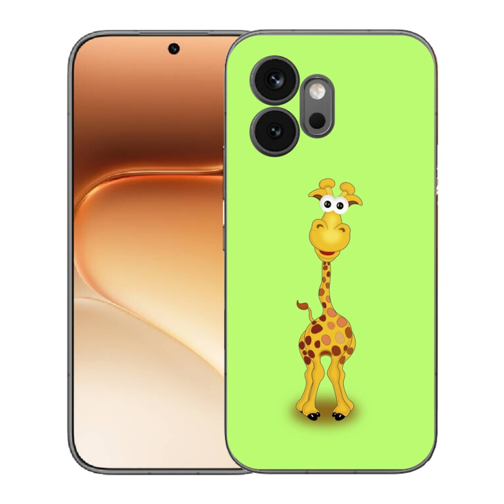 Gelový kryt mmCase na Honor 600 - kreslená žirafa