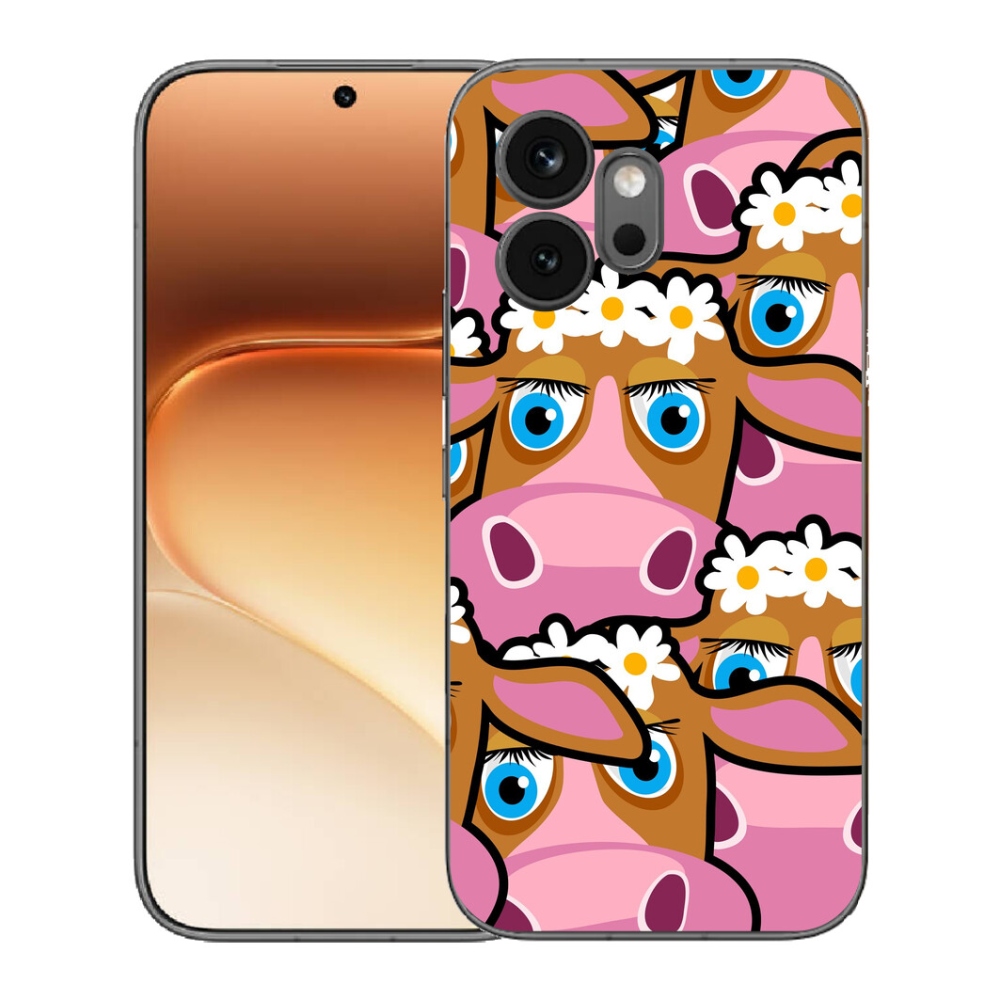 Gelový kryt mmCase na Honor 600 - kreslené kravičky