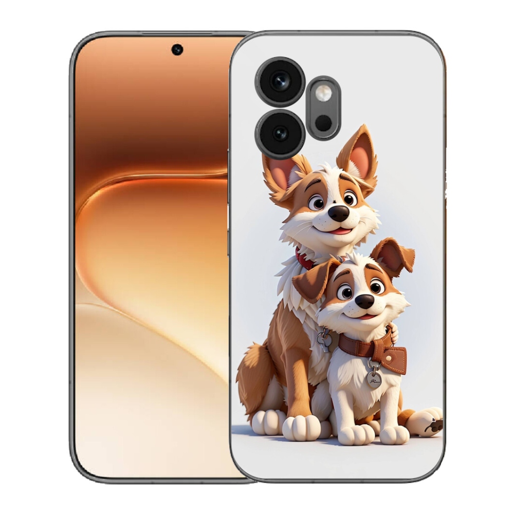 Gelový kryt mmCase na Honor 600 - kreslení psi