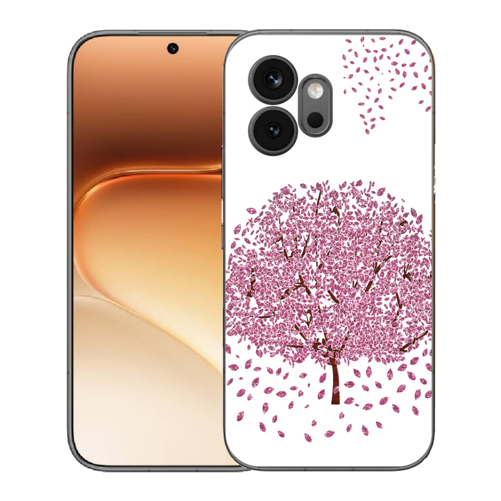 Gelový kryt mmCase na Honor 600 - kreslený strom s listy