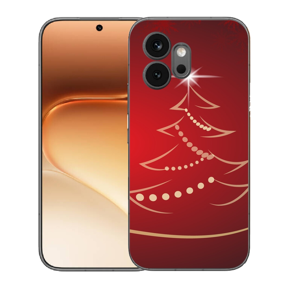 Gelový kryt mmCase na Honor 600 - kreslený vánoční stromek