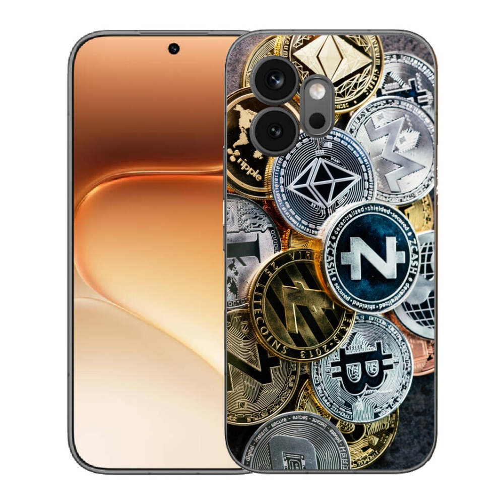 Gelový kryt mmCase na Honor 600 - kryptoměny