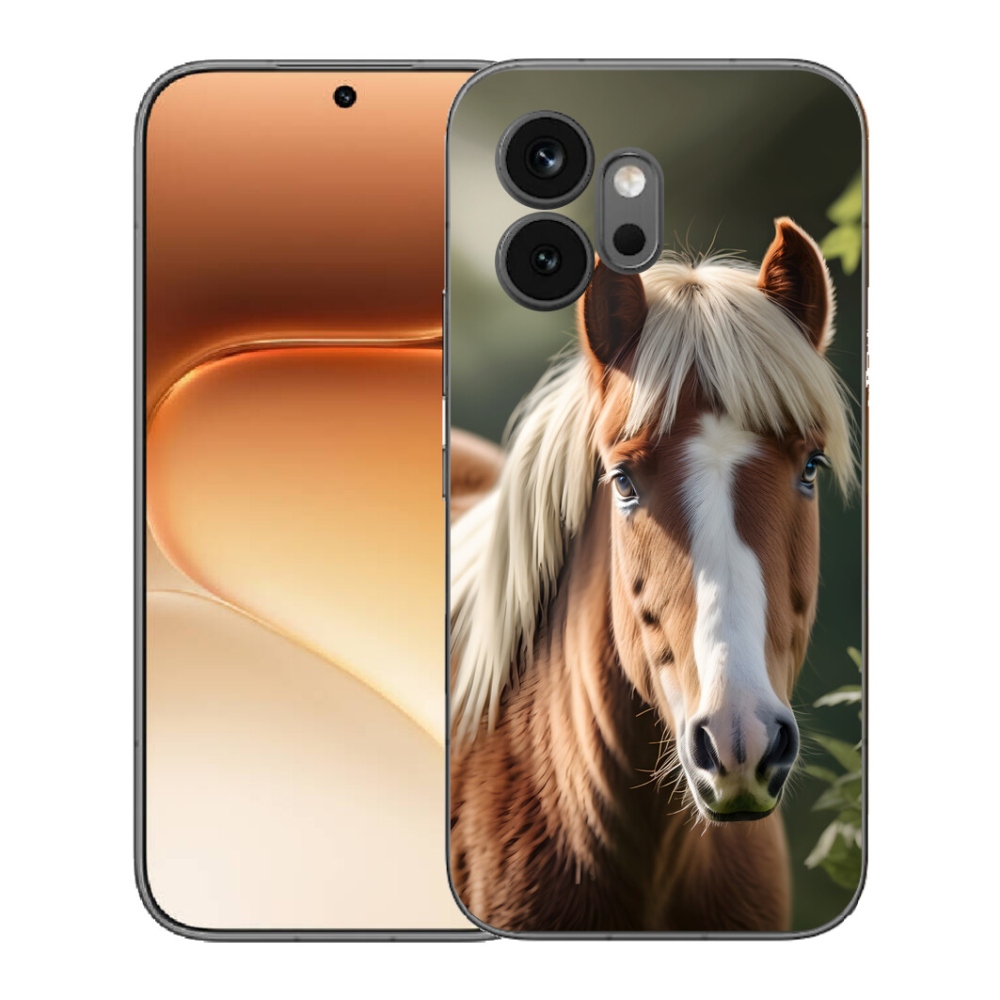 Gelový kryt mmCase na Honor 600 - kůň se světlou hřívou