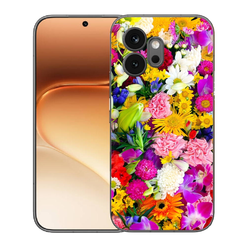 Gelový kryt mmCase na Honor 600 - květiny 12
