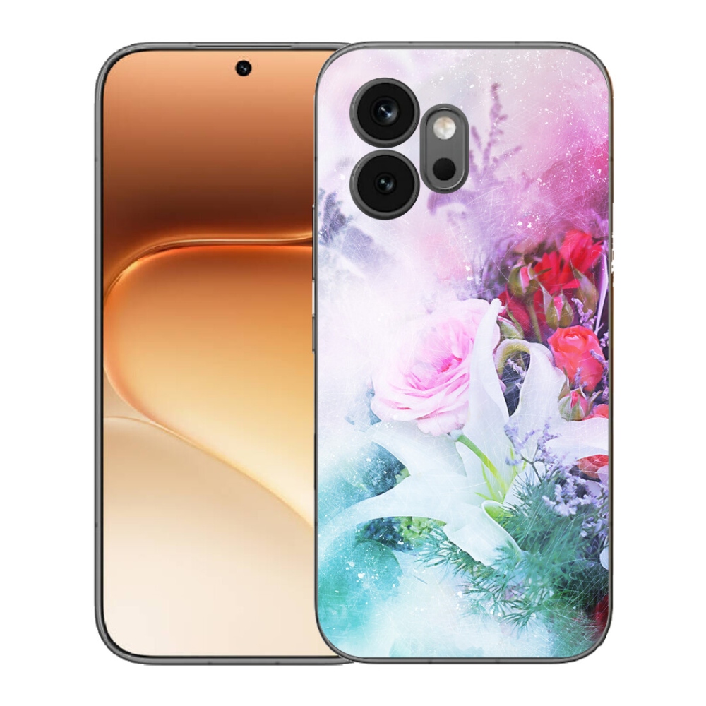 Gelový kryt mmCase na Honor 600 - květiny 4