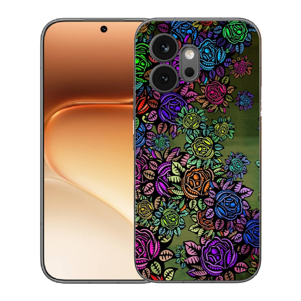 Gelový kryt mmCase na Honor 600 - květiny 6