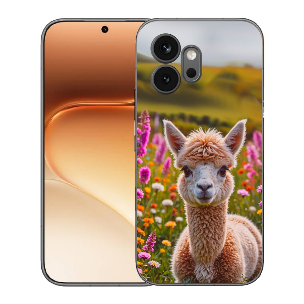 Gelový kryt mmCase na Honor 600 - lama na louce