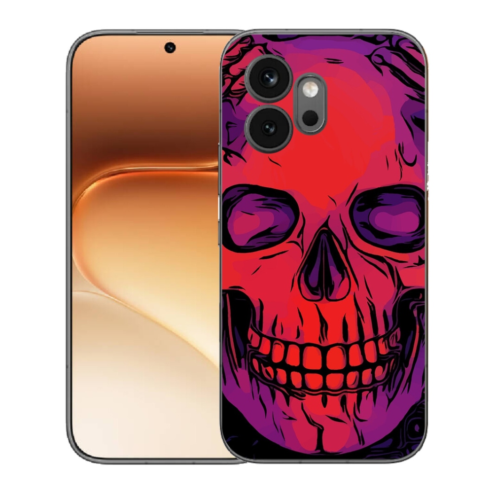 Gelový kryt mmCase na Honor 600 - lebka