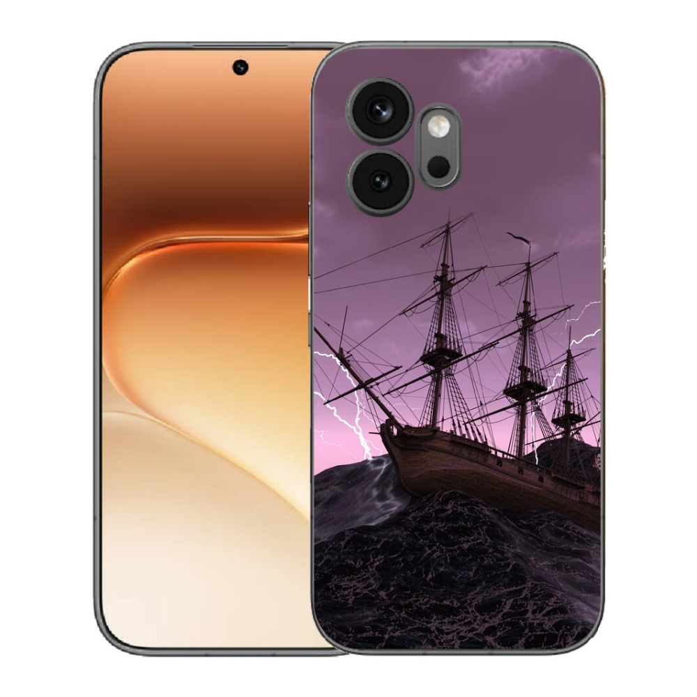 Gelový kryt mmCase na Honor 600 - loď v bouři