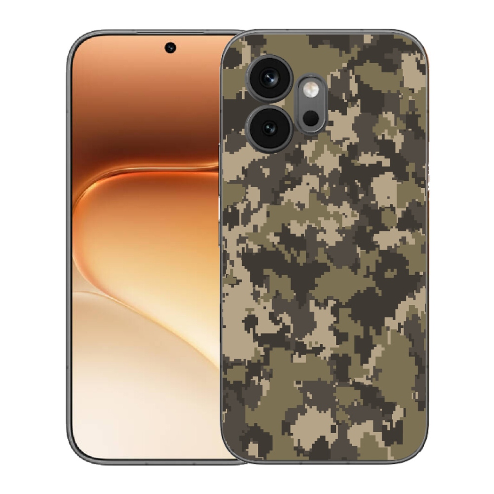 Gelový kryt mmCase na Honor 600 - maskáčový vzor 12