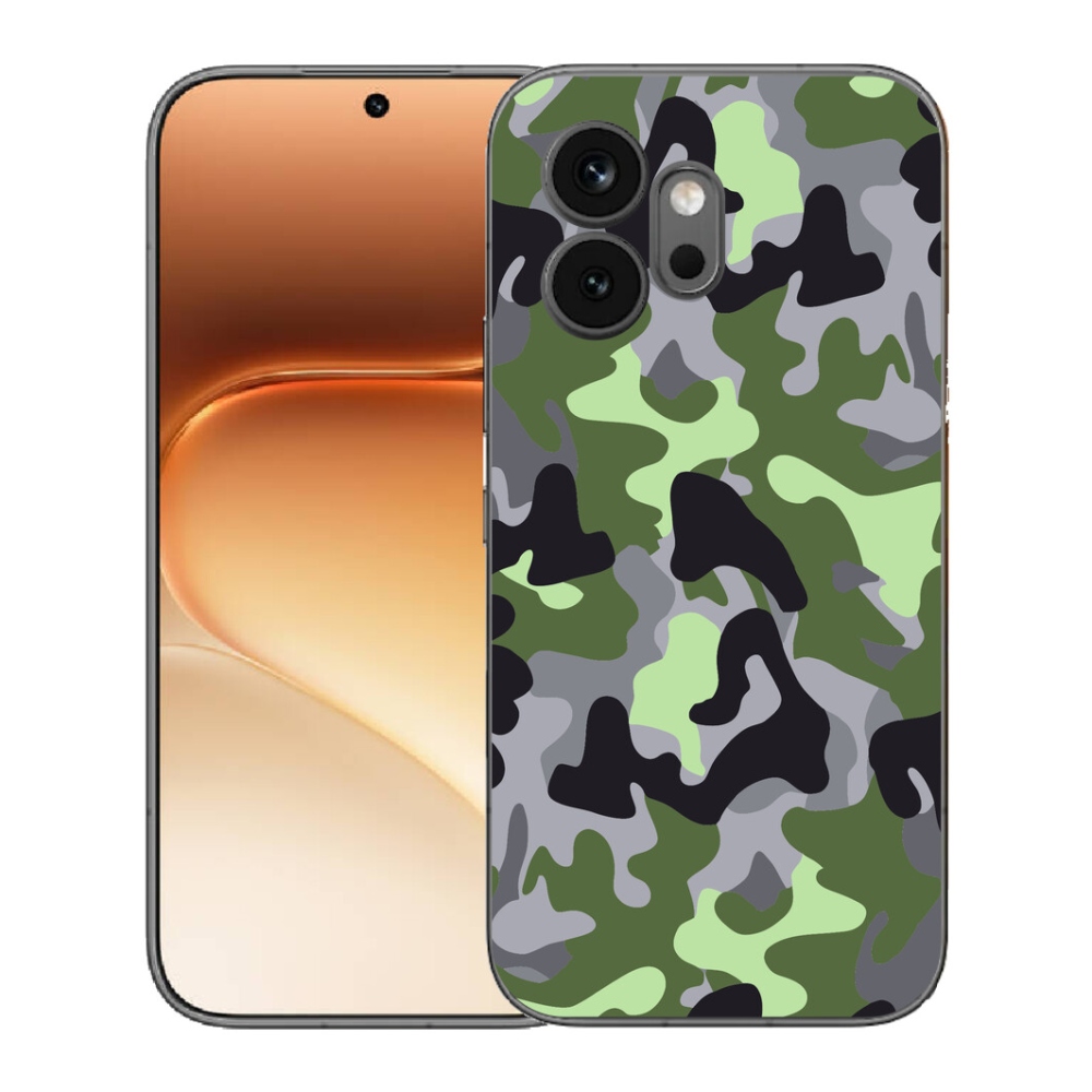 Gelový kryt mmCase na Honor 600 - maskáčový vzor 7