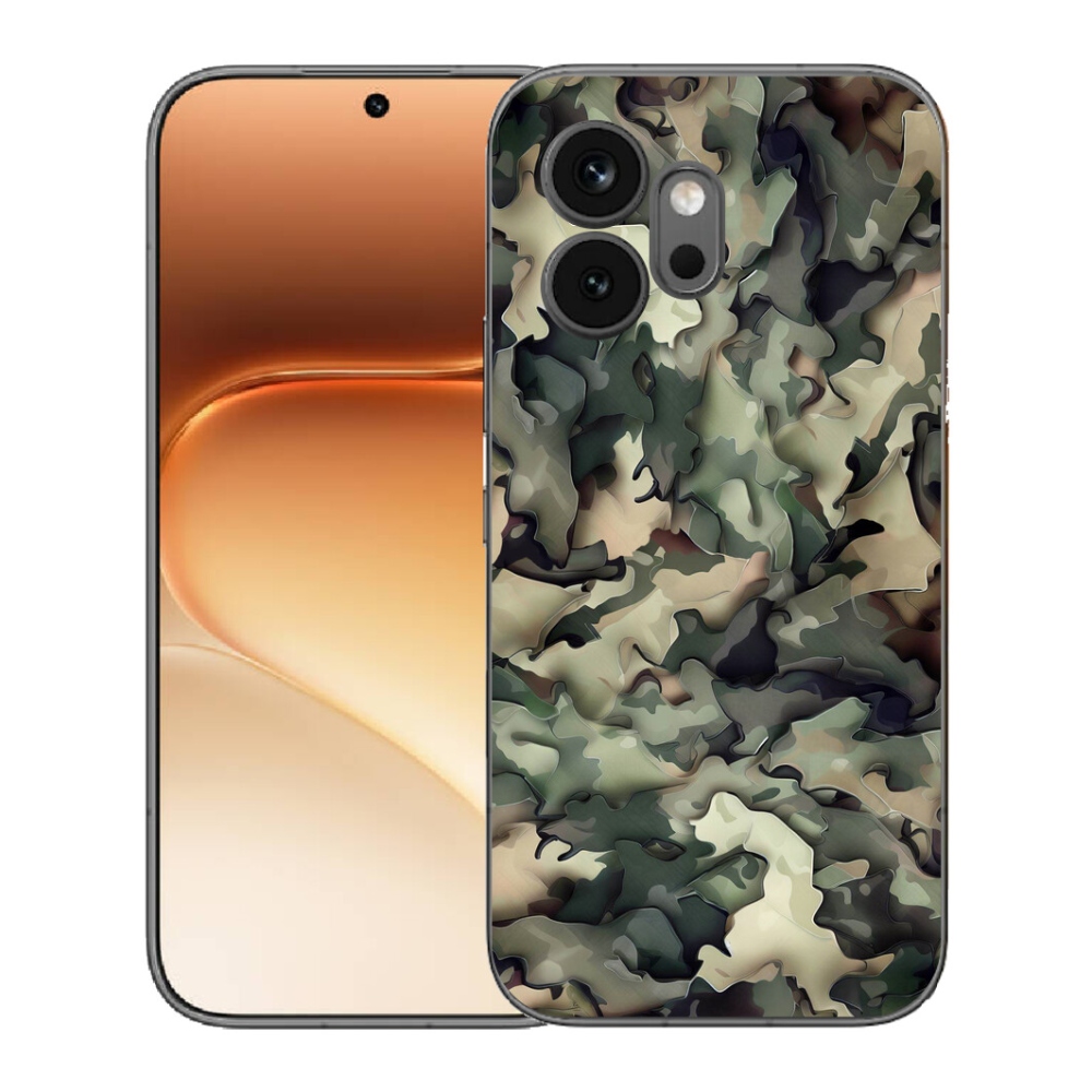 Gelový kryt mmCase na Honor 600 - maskáčový vzor 9