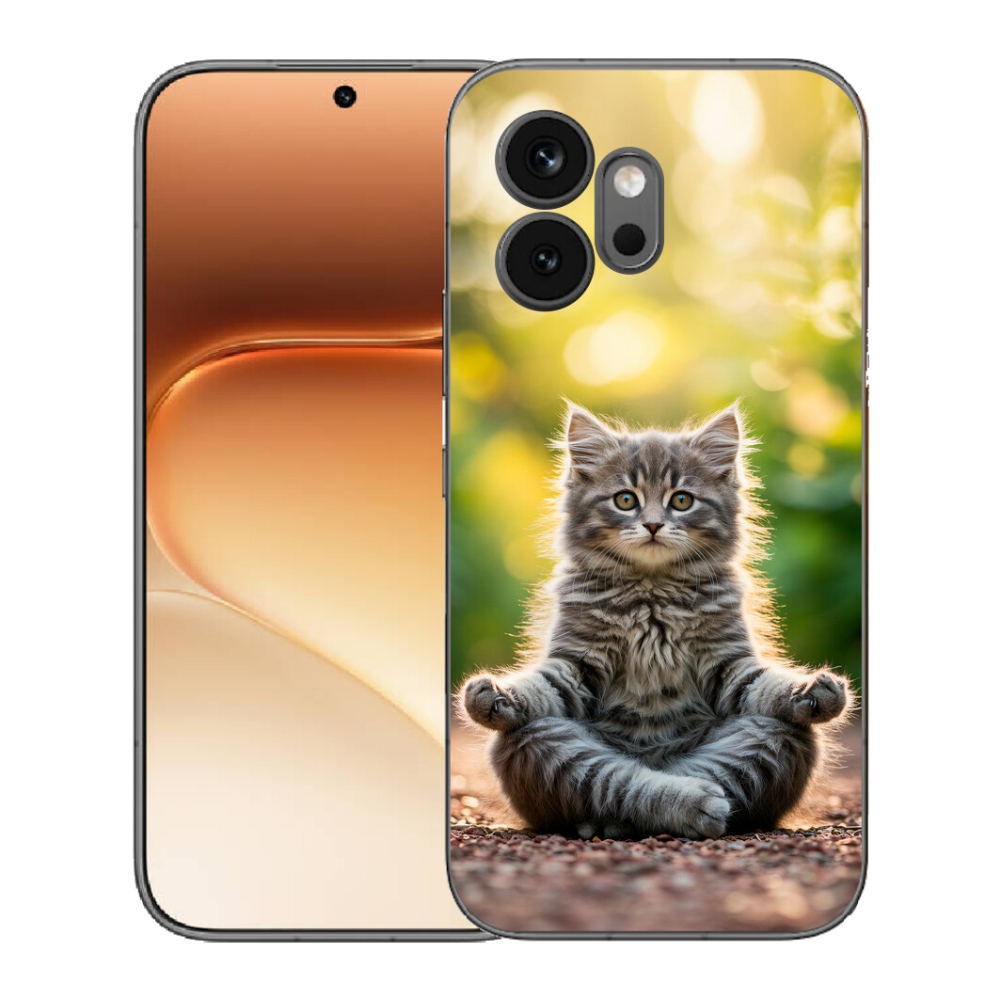 Gelový kryt mmCase na Honor 600 - meditující kotě