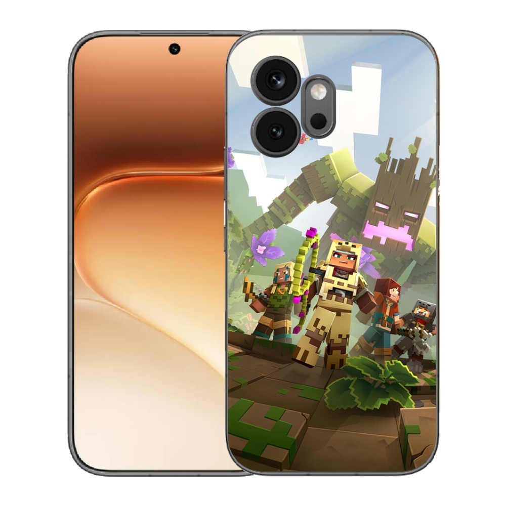 Gelový kryt mmCase na Honor 600 - minecraft 1