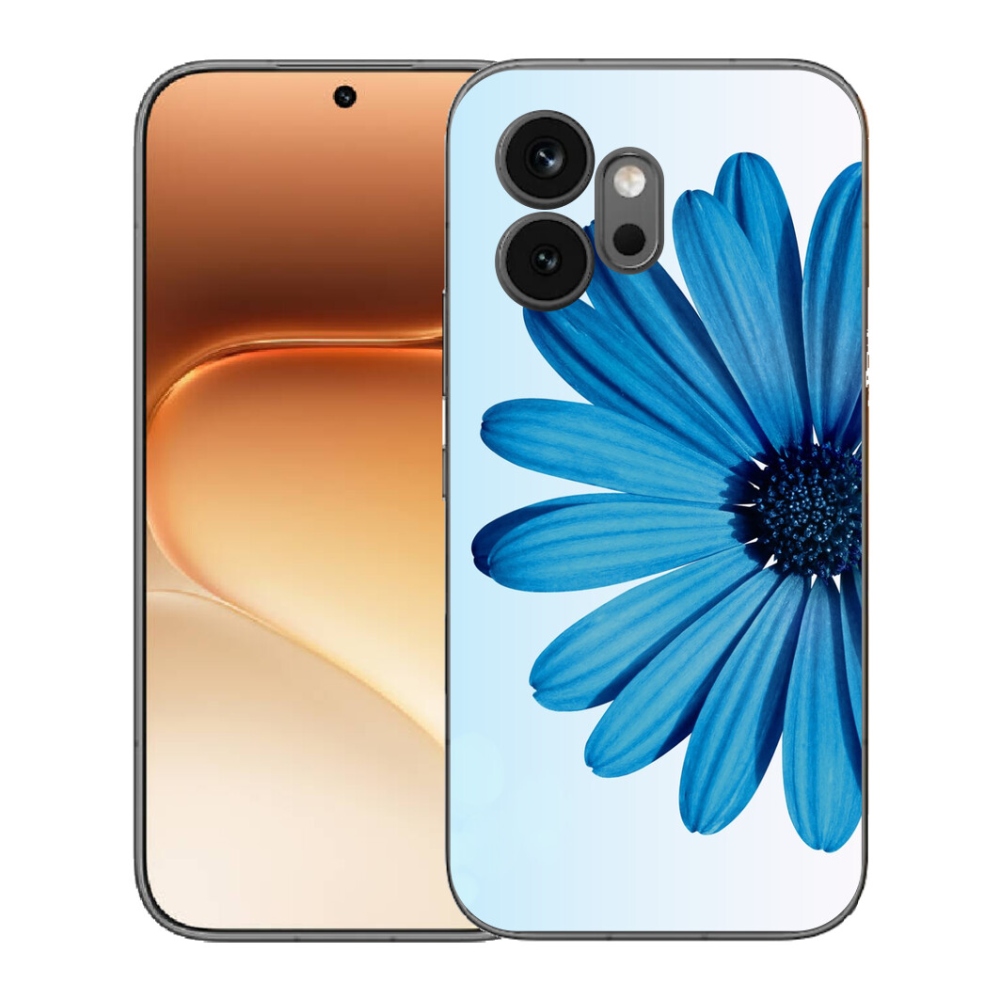 Gelový kryt mmCase na Honor 600 - modrá kopretina