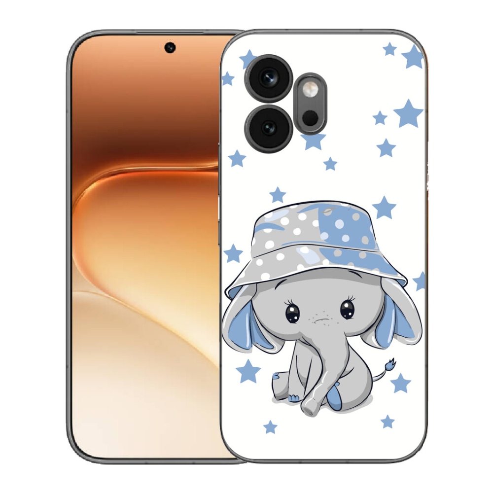 Gelový kryt mmCase na Honor 600 - modrý slon