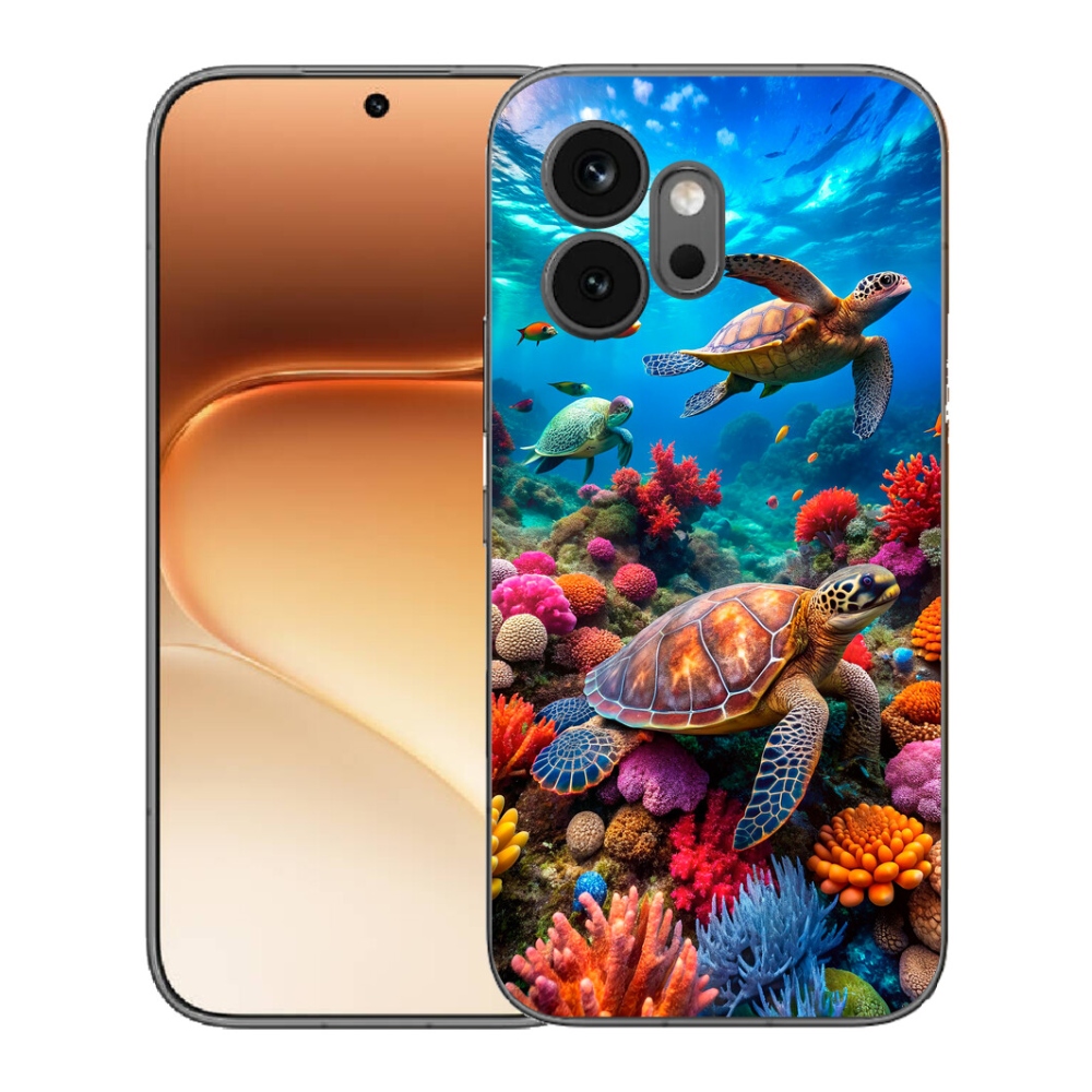 Gelový kryt mmCase na Honor 600 - mořský svět 2
