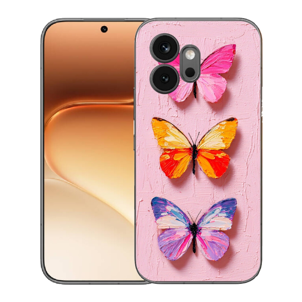 Gelový kryt mmCase na Honor 600 - motýlí trojice