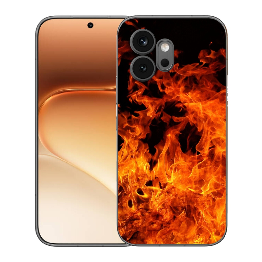 Gelový kryt mmCase na Honor 600 - muzikant a oheň