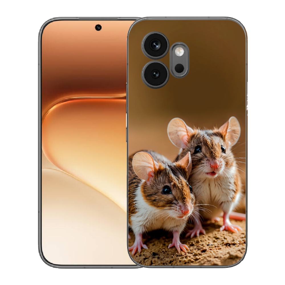 Gelový kryt mmCase na Honor 600 - myší duo